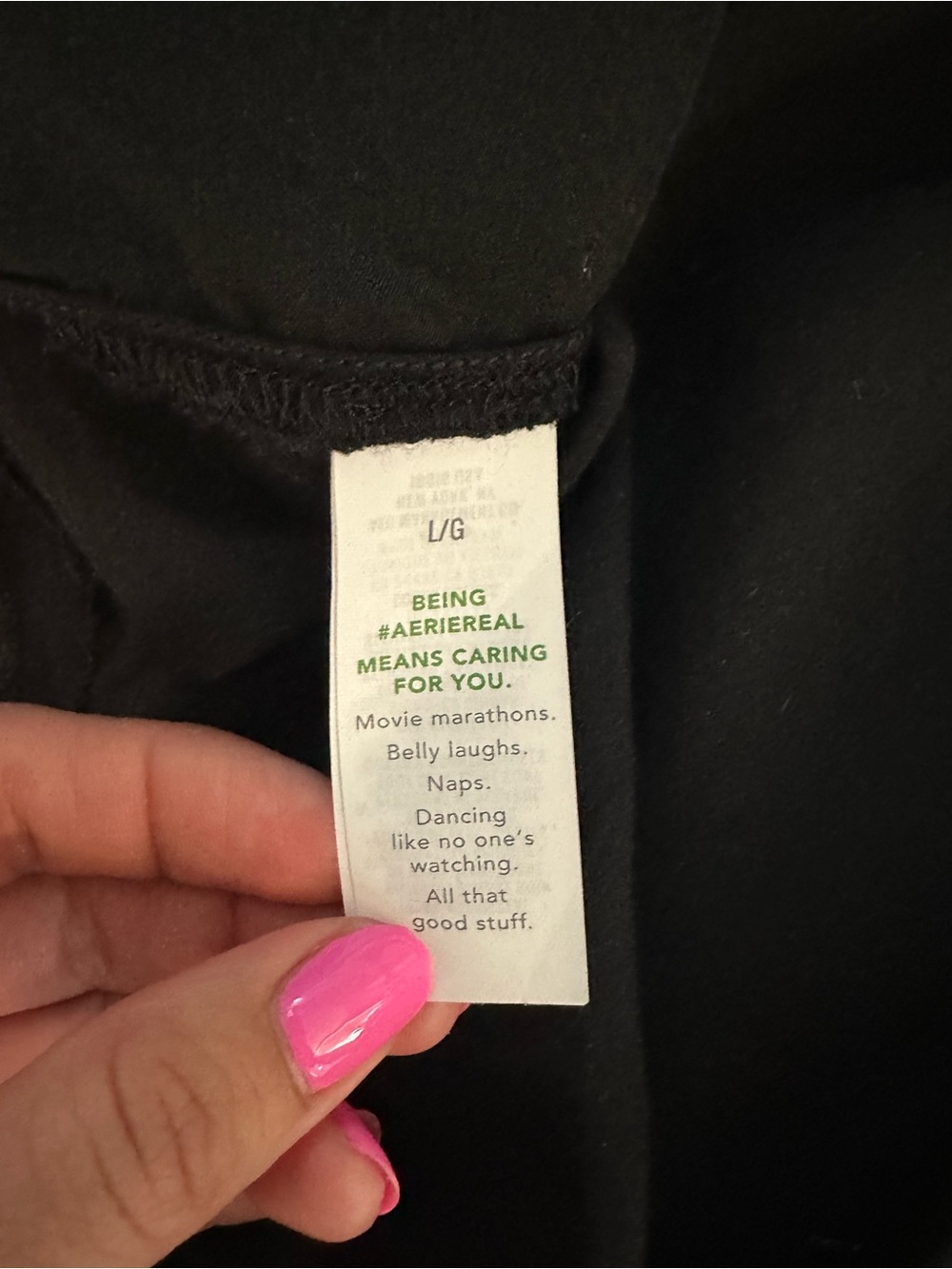 Aerie black midi slip skirt in size Large - Picture 5 of 6